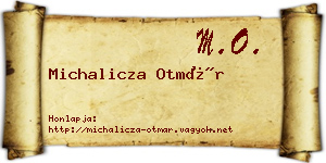 Michalicza Otmár névjegykártya